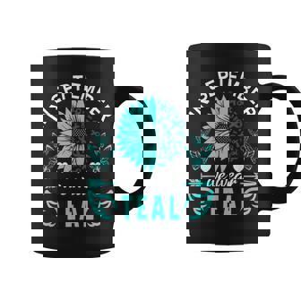 In September We Wear Teal Ovarian Cancer Awareness Coffee Mug - Thegiftio UK