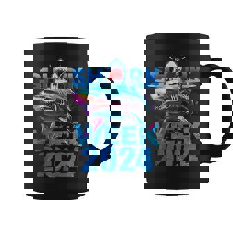 Shark Fin 2024 Week Passion For Shark Lover Ocean Wildlife Coffee Mug - Thegiftio UK