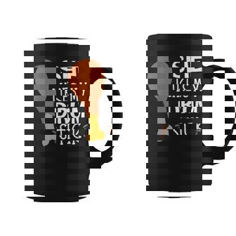 She Likes My Drum Stick Turkey Autumn Thanksgiving Couples Coffee Mug - Thegiftio UK