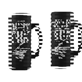 She's My Trick Halloween Costume Matching Couple Boyfriend Coffee Mug - Thegiftio UK