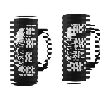 Shut Your Five Hole Hockey Goalie Saying 5Hole Coffee Mug - Seseable