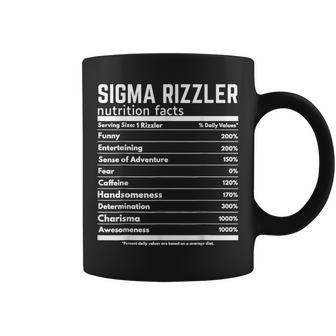 Sigma Rizzler Nutrition Facts Meme Rizz Internet Memes Gen Z Coffee Mug | Seseable UK