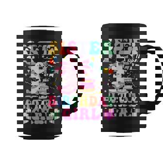 Sister Of The Birthday Axolotl Girl Family Matching Bday Coffee Mug - Monsterry