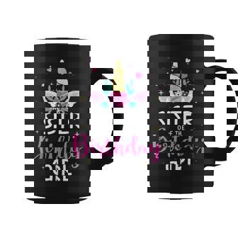 Sister Of The Birthday Girl Matching Family Unicorn Party Coffee Mug | Seseable UK