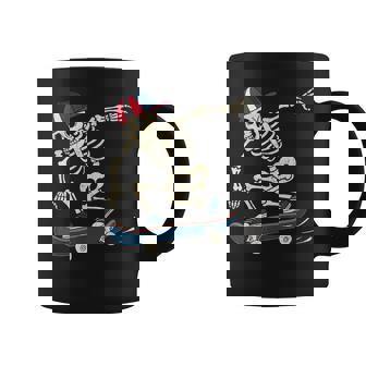Skateboard Skeleton Halloween Skateboarding Skater Boys Coffee Mug - Monsterry