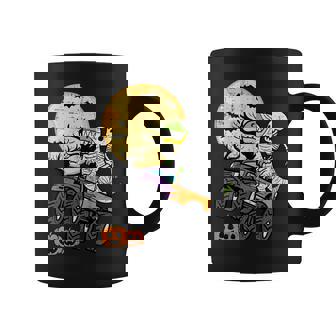 Skeleton Dino Monster Truck Halloween Costume Toddler Boys Coffee Mug | Mazezy