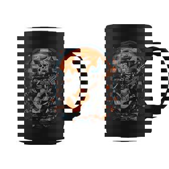 Skeleton Guitar Player Halloween Costume Guitarist Musician Coffee Mug | Seseable UK