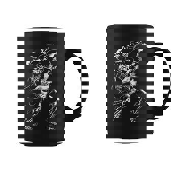 Skeleton Playing Guitar Music For Rock Band Coffee Mug | Seseable UK