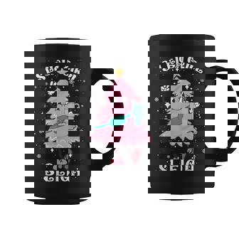 Sleigh Girl Sleigh Reindeer Christmas Retro Xmas Pjs Holiday Coffee Mug - Thegiftio UK