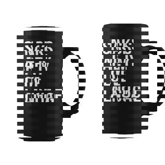 Snacks Are My Love Language Toddler Coffee Mug | Mazezy