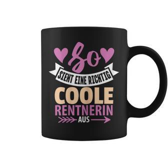 So Sieht Eine Coole Rentnerin Retirement Pensioner Frau Tassen - Geschenkecke