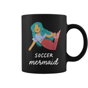 Soccer Mermaid Girl Sports Birthday Party Theme Coffee Mug - Monsterry DE