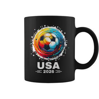 Soccer Player Sports Vintage Men Boys Cup Soccer 2026 Soccer Graphic Print Coffee Mug - Monsterry