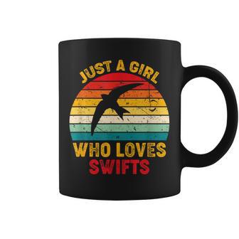 Solo Una Chica Que Ama A Losencejos Retro Sunset Swifts Amantes Taza de café - Regaloses