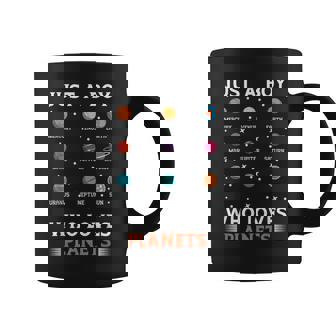 Space Just A Boy Who Loves Planets Coffee Mug - Monsterry