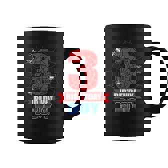 Spider Web 3 Years Old It's My 3Rd Birthday Boy Party Coffee Mug - Thegiftio UK