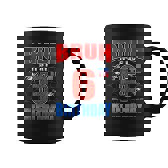 Spider Web 6 Years Old Bruh It's My 6Th Birthday Boy Party Coffee Mug - Thegiftio UK