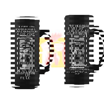 My Spirit Animal Is A Grumpy Chicken Retro Vintage Coffee Mug - Monsterry