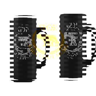 Spqr Roma Caput Mundi Loba Capitolina Taza de café - Regaloses