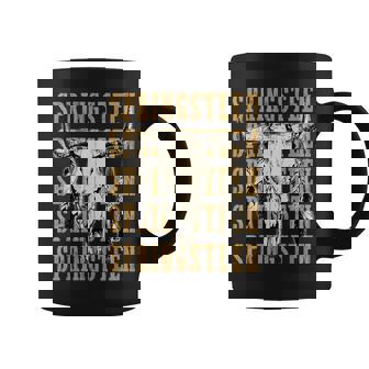 Graphic Springsn Proud Last Name Vintage Retro Bull-Skull Coffee Mug | Seseable UK
