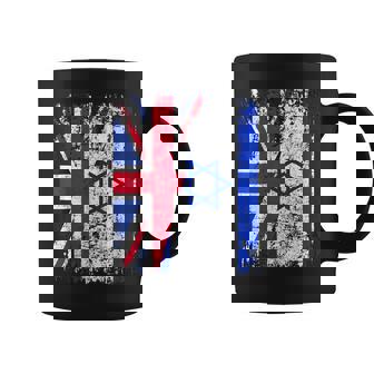 I Stand With Israel United Kingdom Israel Flag Coffee Mug - Thegiftio UK