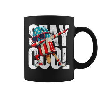 Stay Cool 4Th July Boys Popsicle Usa Flag American Coffee Mug - Monsterry