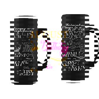 Stepping Into My August Birthday With God's Grace Mercy Coffee Mug - Seseable