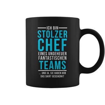 Stolzer Chef Eines Fantastische Teams Saying Tassen - Geschenkecke