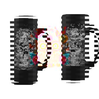 Sugar Skull Day Of Dead Halloween Dia De Muertos Coffee Mug | Mazezy