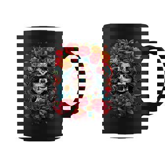 Sugar Skull De Los Muertos La Catrina Day Of The Dead Coffee Mug | Mazezy