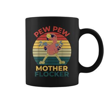 Summer Vibes Pink Flamingo Pew Pew Mother Flocker Coffee Mug - Monsterry CA