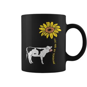 Sunshine Sunflower Cow Farm Animal Farming Life Farmer Coffee Mug - Monsterry