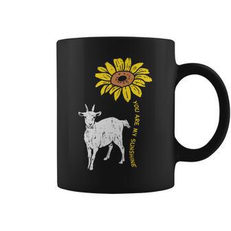 Sunshine Sunflower Goat Farm Animal Farming Life Farmer Coffee Mug - Monsterry