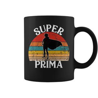 Super Prima Española Prima Héroe Divertido Con Capa Taza de café - Regaloses