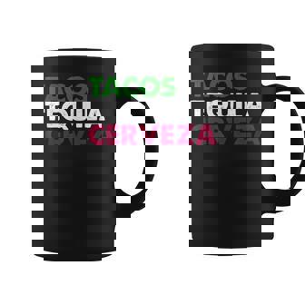 Tacos Tequila Cerveza Taco Beer Lover Cinco De Mayo Coffee Mug - Monsterry