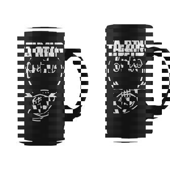 Tailgating For Two Football Thanksgiving Pregnancy Reveal Coffee Mug - Monsterry