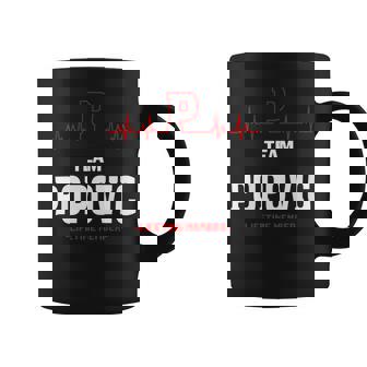 Team Popovic Lifetime Member Popovic Last Name Coffee Mug | Seseable UK