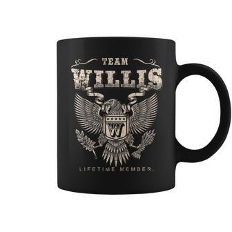 Team Willis Family Name Lifetime Member Coffee Mug - Monsterry
