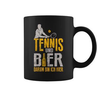 Tennis And Beer Darum Bin Ich Hier Tennis Tassen - Geschenkecke