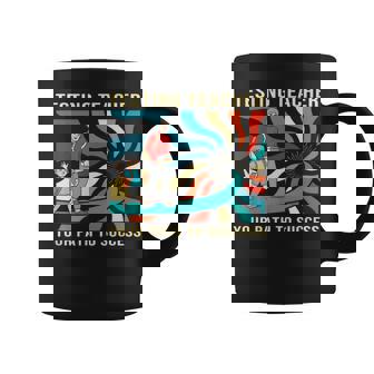 Testing Teacher Path To Success Vintage Test Day Teacher Graphic Print Coffee Mug - Monsterry