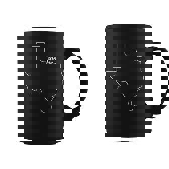Texas Home – Silhouette De L'état Des Étoiles Solitaires Tasse - Cadeauxyz