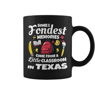 Texas Teacher Classroom Memories Cute School Coffee Mug - Monsterry