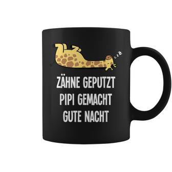 Th Geputzt Gute Nacht Giraffe Nightdress Sleep Tassen - Geschenkecke