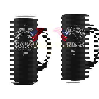 Thank You Veterans Day American Flag Proud Patriotic Soldier Coffee Mug - Thegiftio UK