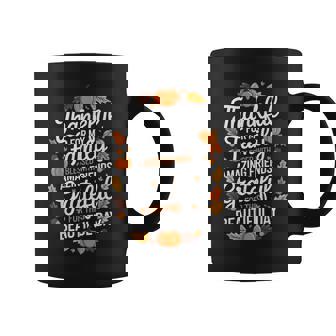 Thankful Blessed Grateful Thanksgiving Family Coffee Mug - Monsterry