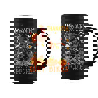 I Am Thankful For Dirt Bikes Thanksgiving Fall Turkey Biker Coffee Mug - Monsterry