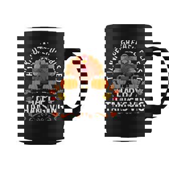 Thankful Grateful Blessed Happy Thanksgiving Trendy Fall Coffee Mug | Mazezy