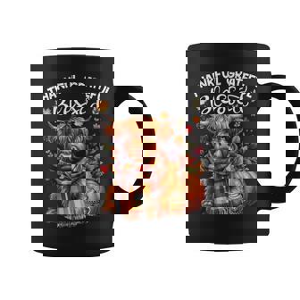Thankful Grateful Blessed Highland Cow Fall Y'all Autumn Coffee Mug - Thegiftio UK