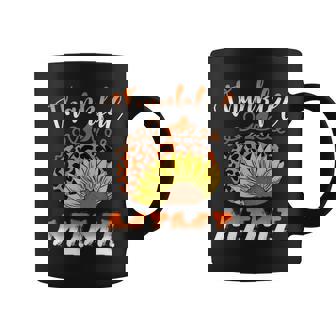Thankful Mimi Pumpkin Leopard Sunflower For Thanksgiving Coffee Mug - Monsterry