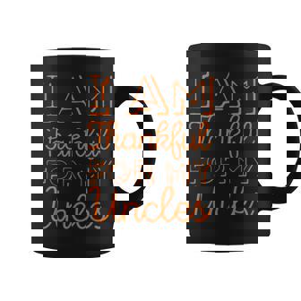 I Am Thankful For My Uncles Gay Uncle Niece Nephew Boy Girl Graphic Print Coffee Mug - Monsterry